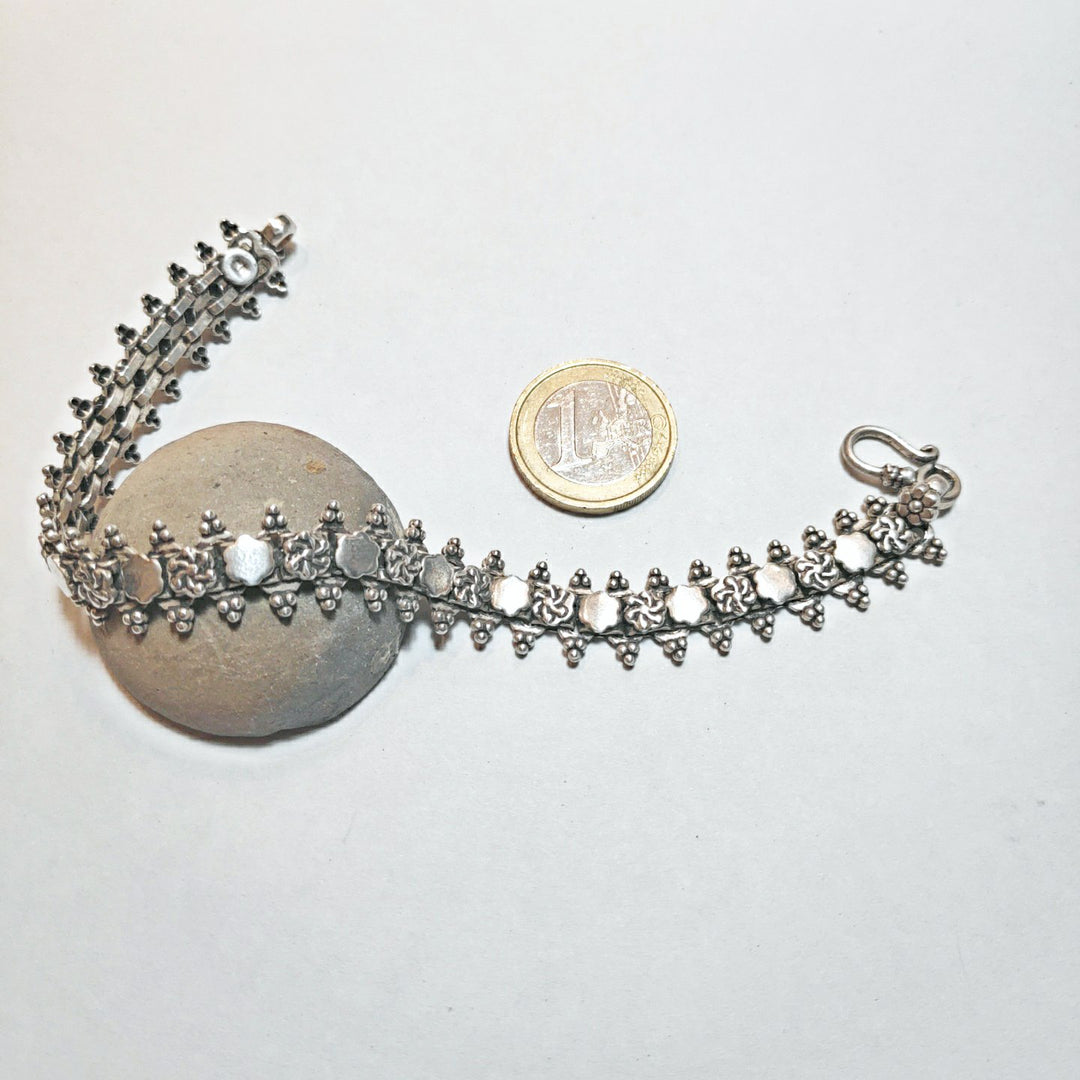 Bracciale Snake argento foglia 645