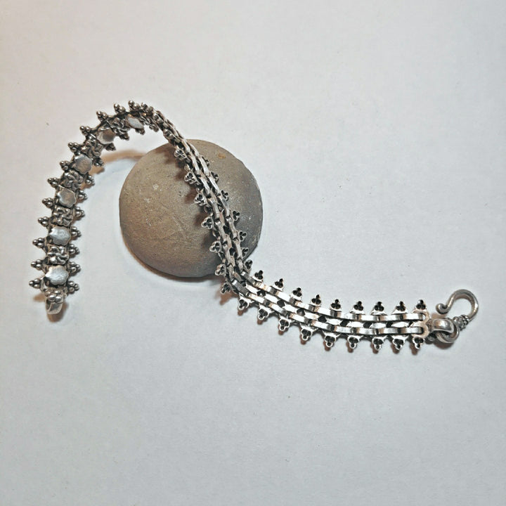 Bracciale Snake argento foglia 645