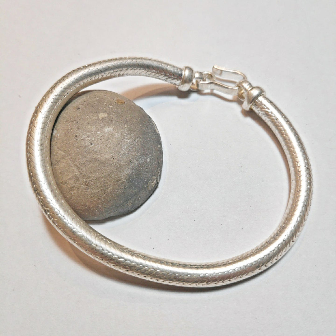 Bracciale Snake argento tondo