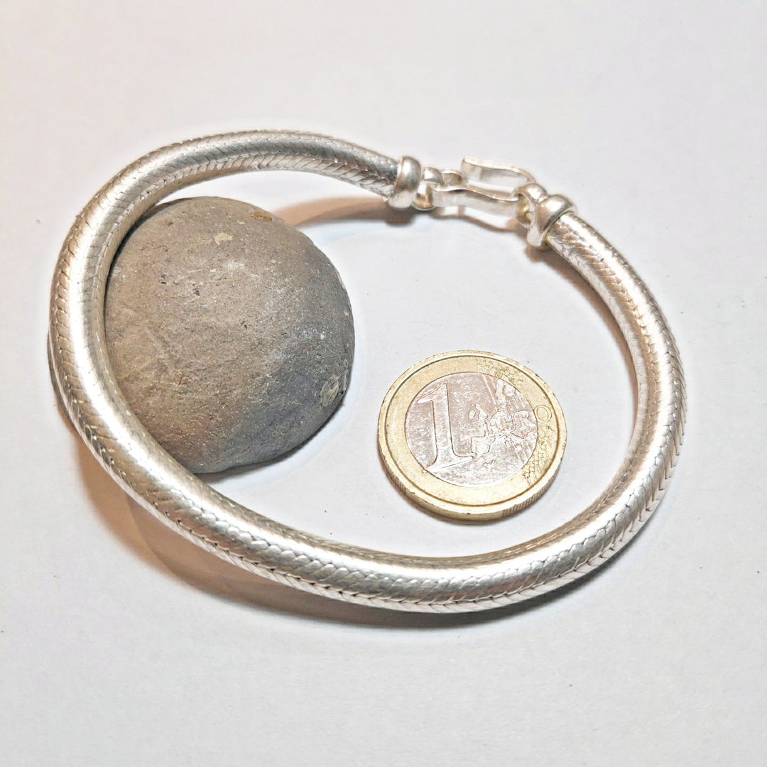 Bracciale Snake uomo donna argento tondo RANDA