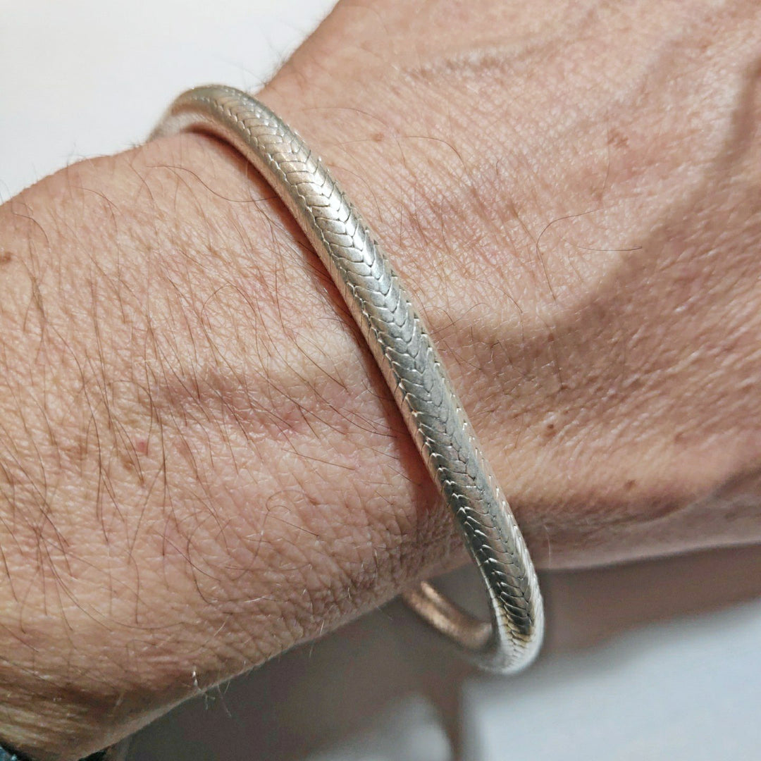 Bracciale Snake uomo donna argento tondo RANDA