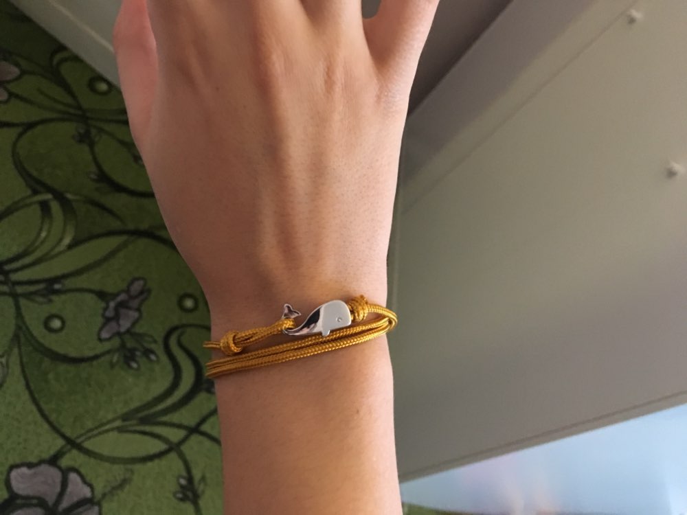 AMBRA GIRGIA + WHALE bracelet with sailing rope