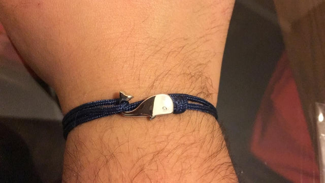 AMBRA GIRGIA + WHALE bracelet with sailing rope