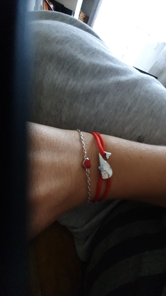 AMBRA GIRGIA + WHALE bracelet with sailing rope