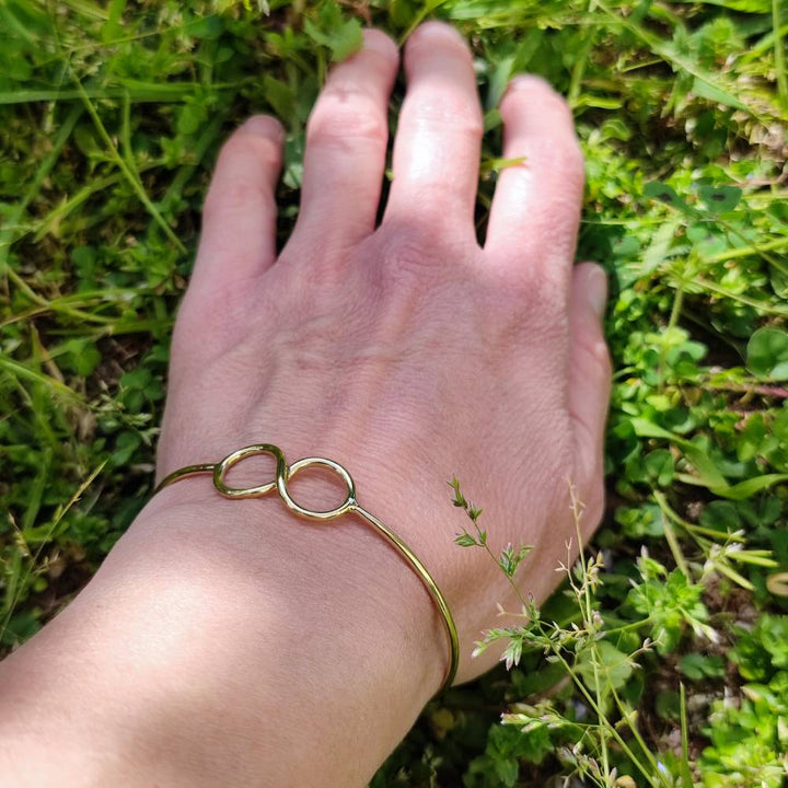 VIMALMANI Bracciale indiano artigianale in ottone