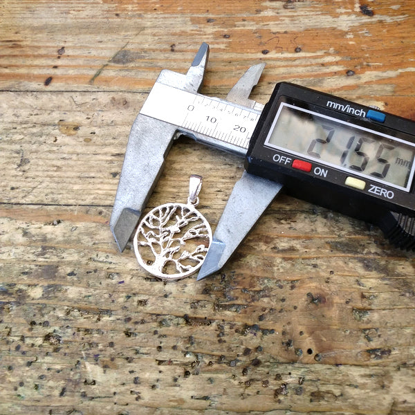 TREE of LIFE pendant in handcrafted 925 silver