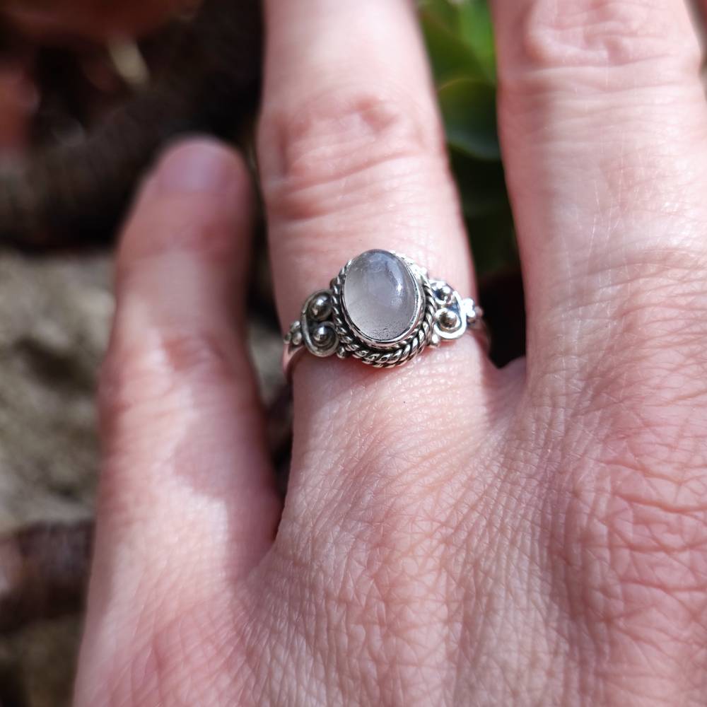 Anello NAWAL argento 925 con pietra di luna