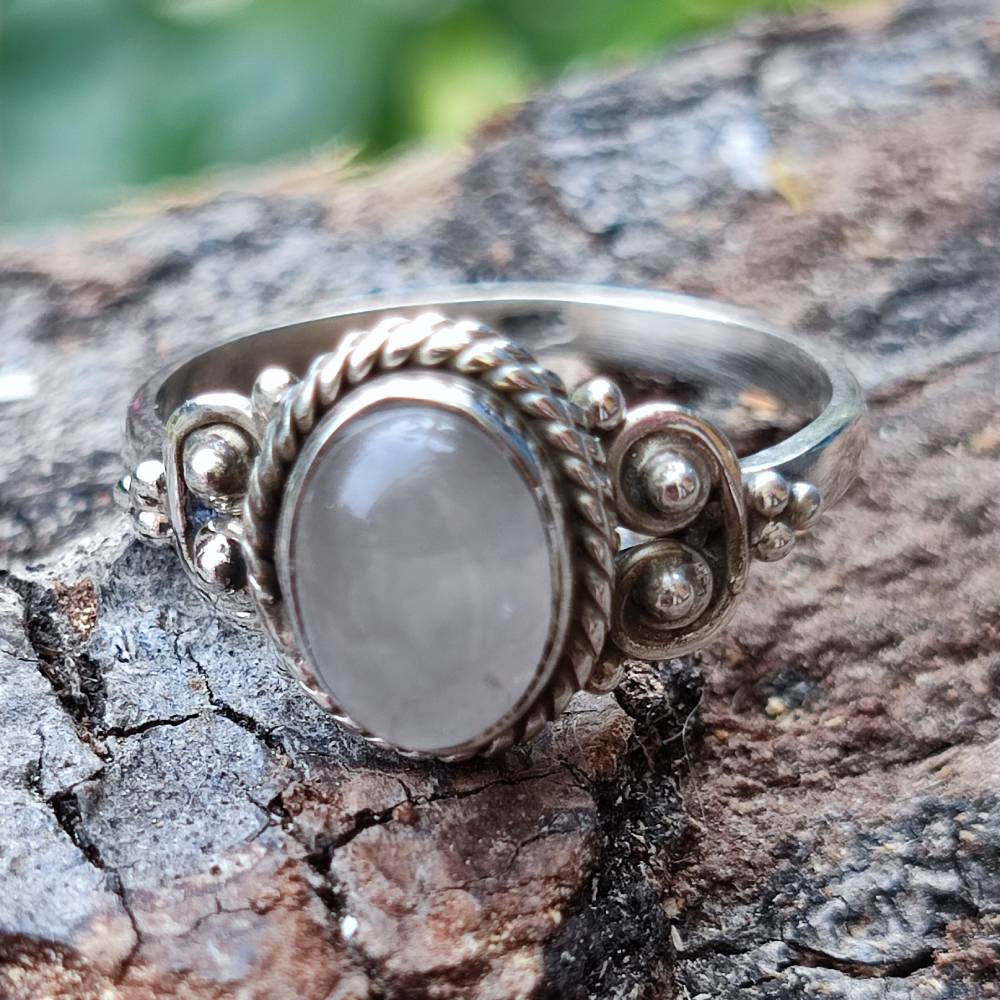 Anello NAWAL argento 925 con pietra di luna