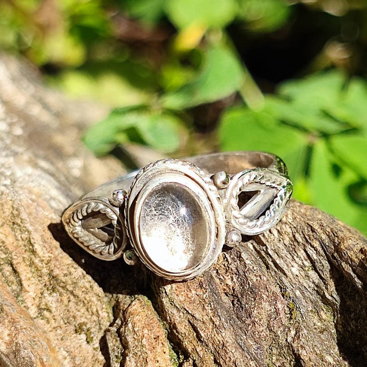 Anello ANJAN in argento 925 con pietra labradorite