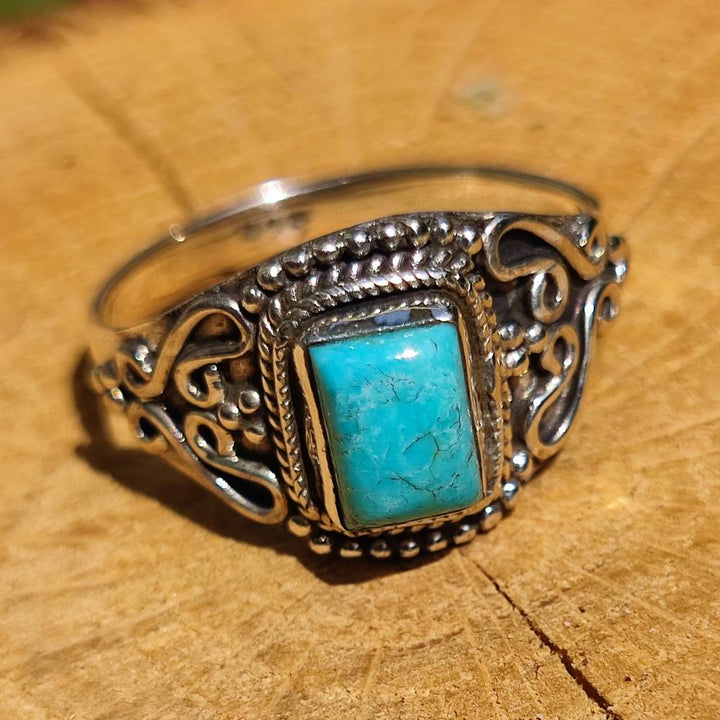 Anello con pietra in argento 925 ANANTRAM turchese