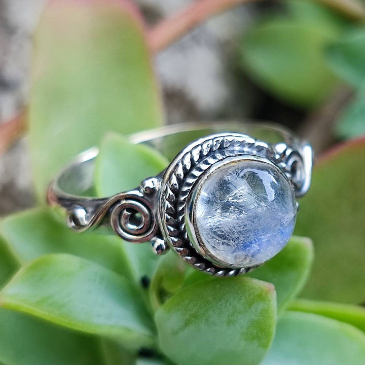 Anello HANIMA in argento 925 con pietra pietra di luna