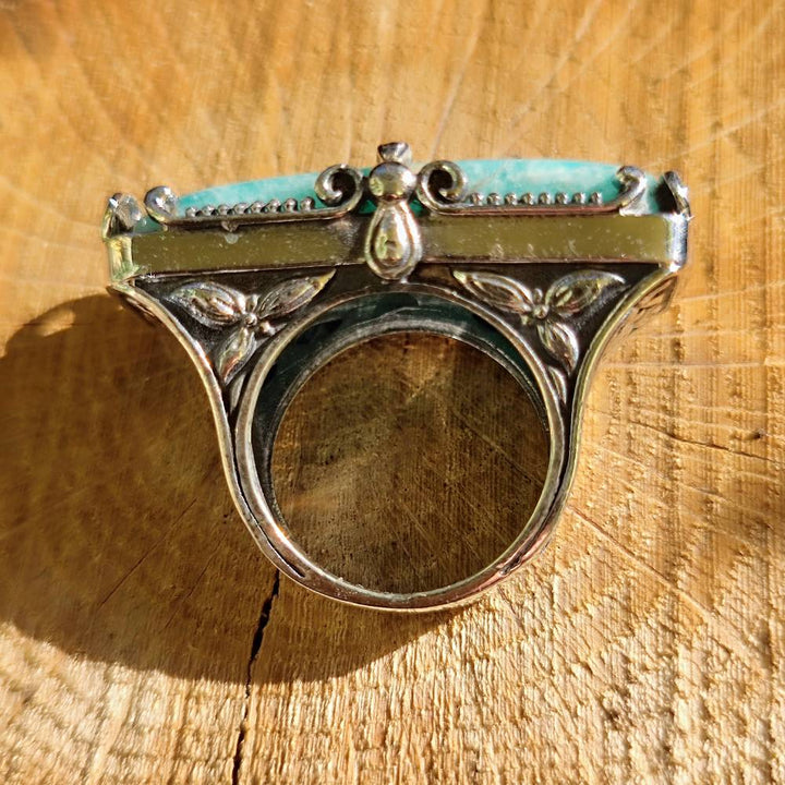 Anello artigianale con pietra in argento 925 - TILAIMAL