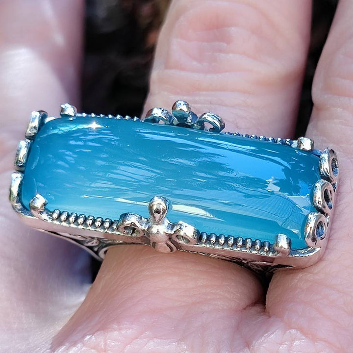 Anello artigianale con pietra in argento 925 - TILAIMAL