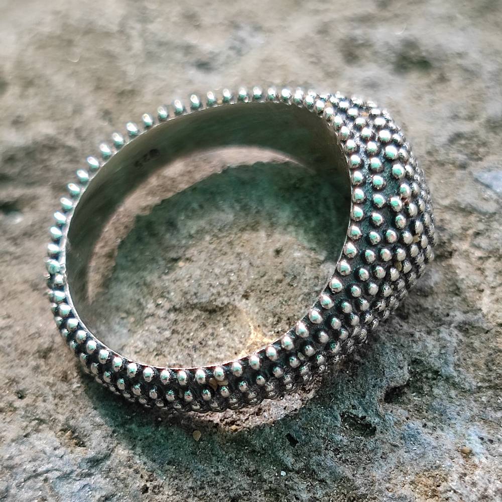 Anello etnico in argento 925 - HAMIRA