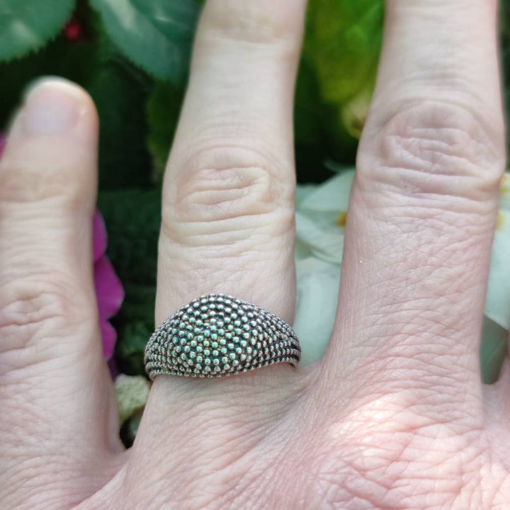 Anello etnico in argento 925 - HAMIRA