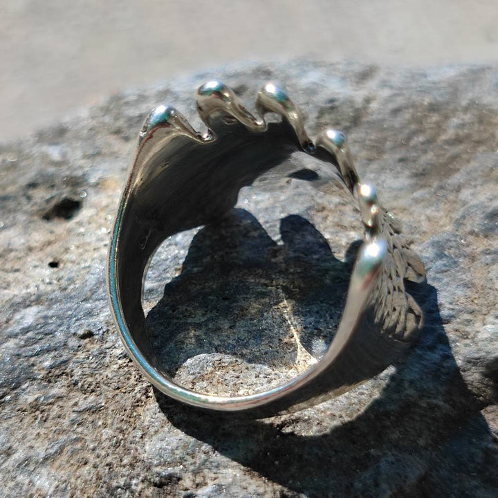 ANELLO artigianale a fascia in argento 925 - DIRPUR