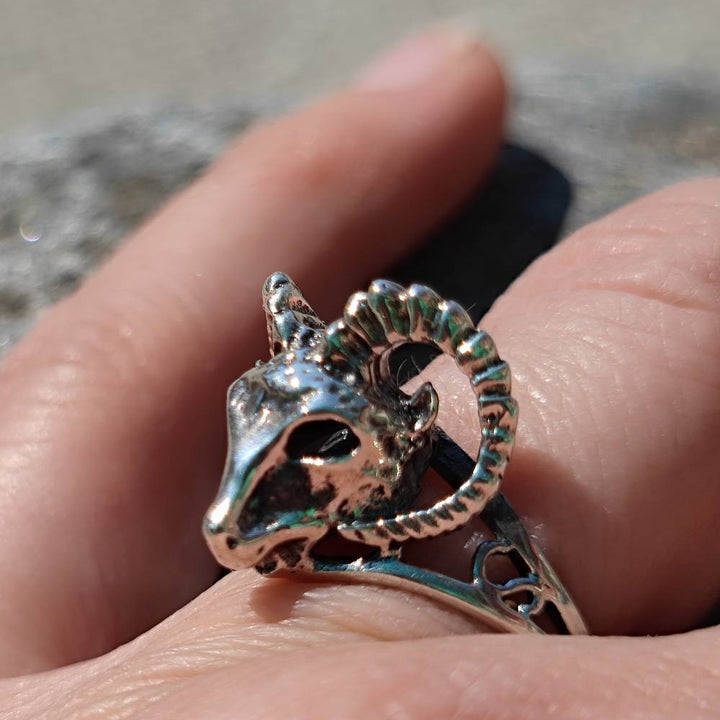 ANELLO artigianale in argento 925 - ARIES