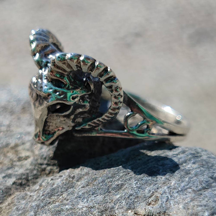ANELLO artigianale in argento 925 - ARIES