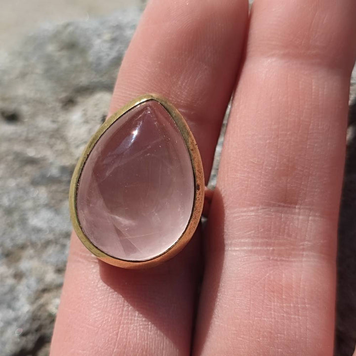 Anello etnico in argento 925 con pietra - AROLJA