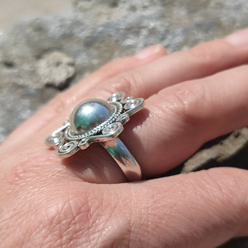 Anello etnico in argento 925 - RAIPUR
