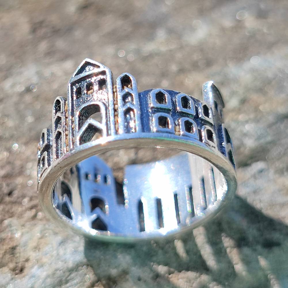 Anello casette in argento 925 - HOUSE