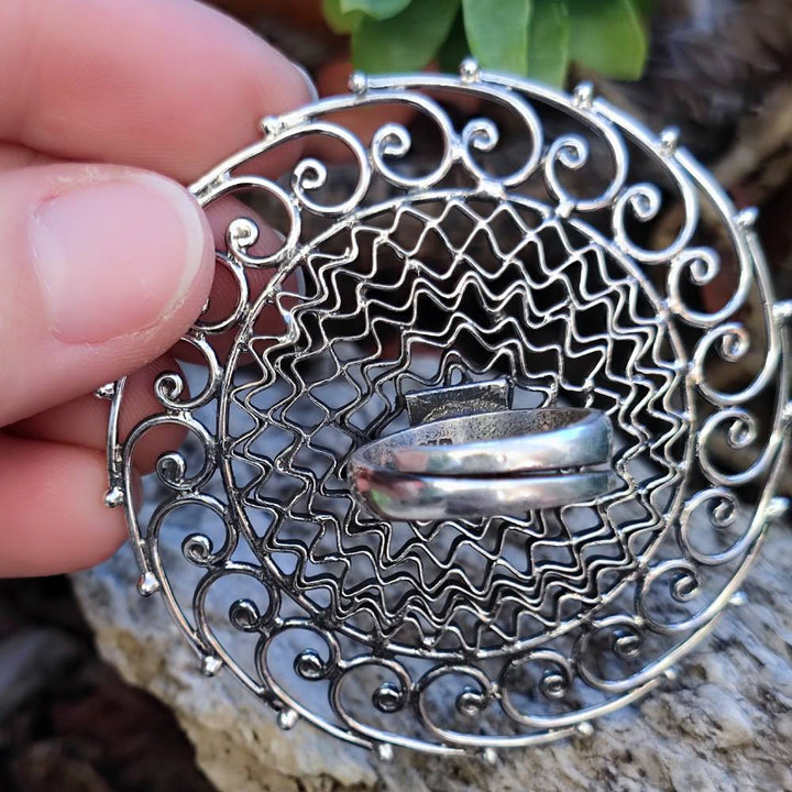 Anello etnico decorato in argento 925 - KARSIA