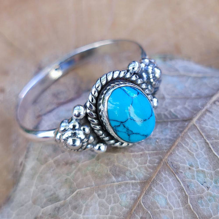 Ring with stone in 925 silver - DHARMENDRA