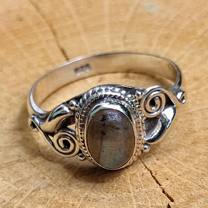 Anello con pietra in argento 925 GEET Labradorite