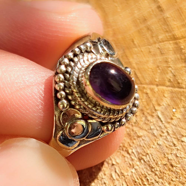 Anello con pietra in argento 925 - BAMBRA