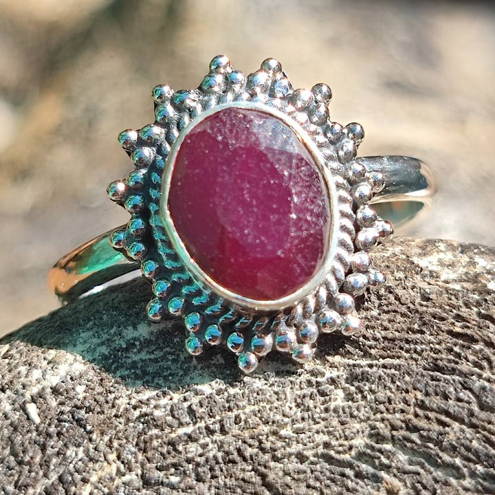 Anello con pietra in argento 925 - BILABAWADI