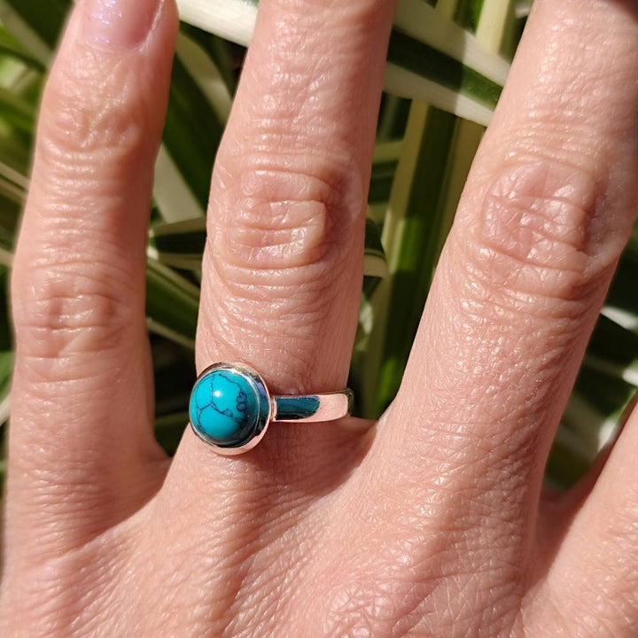 Anello fascia in argento 925 con pietra - BISLAI