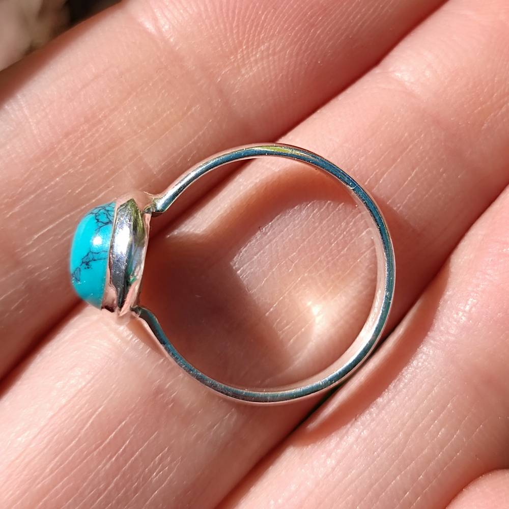Anello fascia in argento 925 con pietra - BISLAI