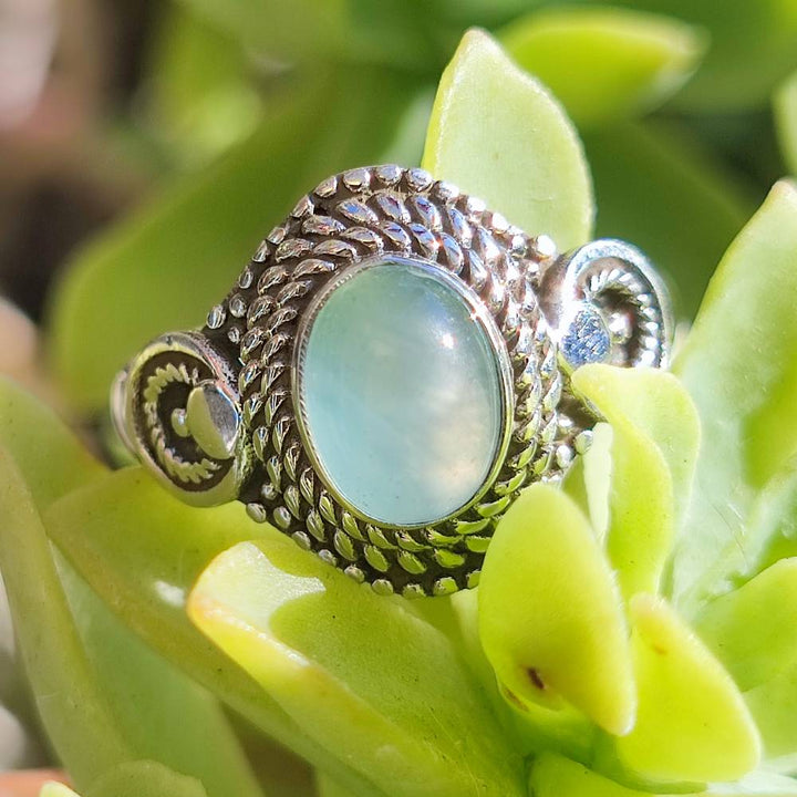 Anello con pietra in argento 925 - KAMBOJ
