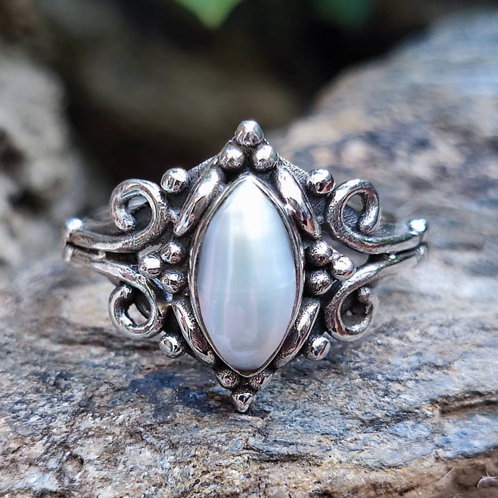 Anello con pietra in argento 925 - CHOMU