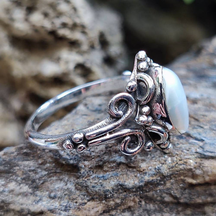 Anello con pietra in argento 925 - CHOMU