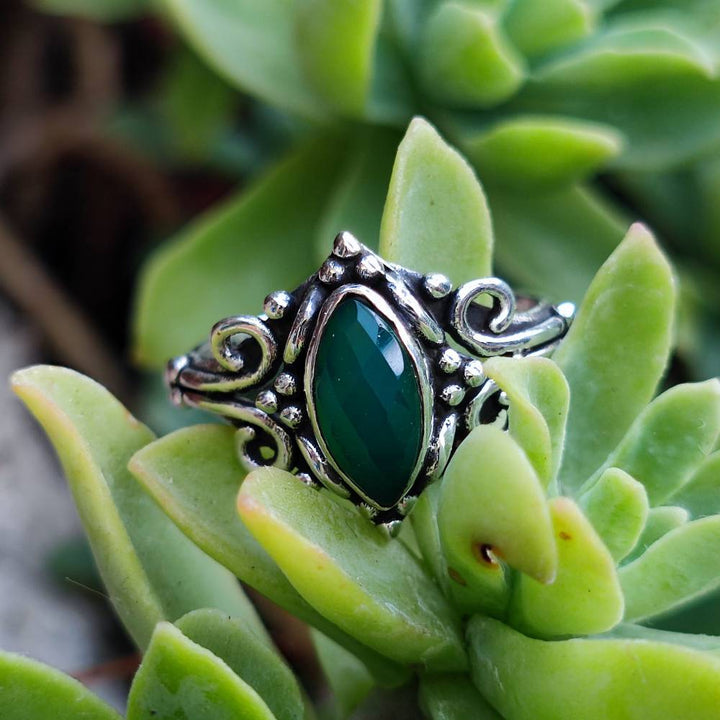 Anello con pietra in argento 925 - CHOMU