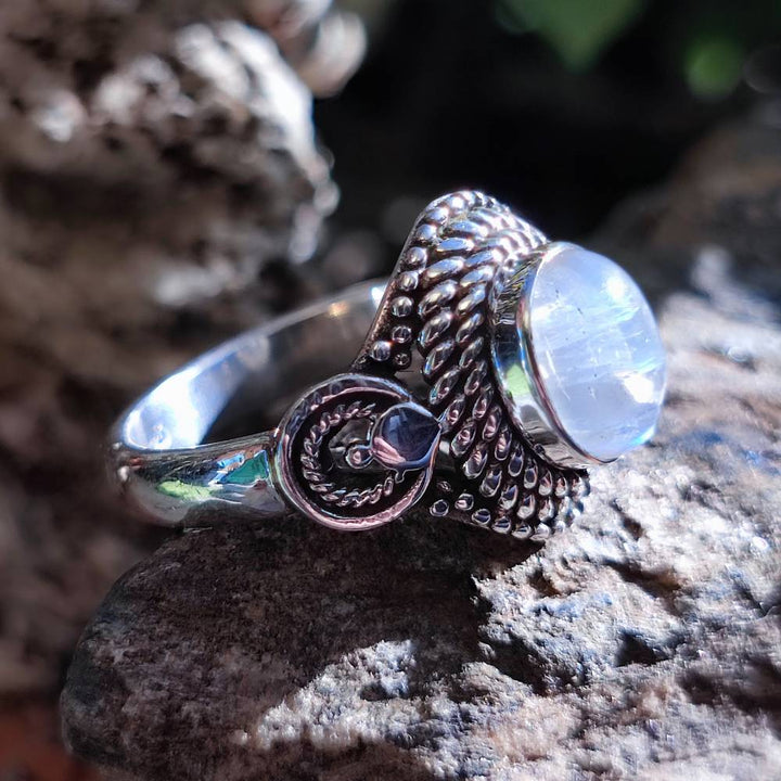 Anello con pietra in argento 925 - KAMBOJ