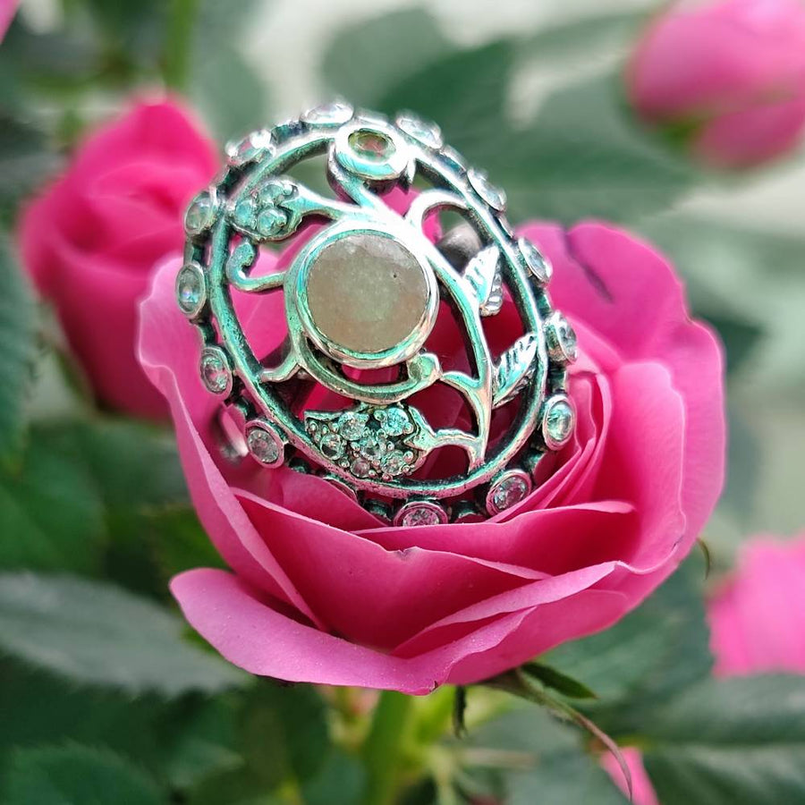 Anello in argento 925 con pietra - KHARA