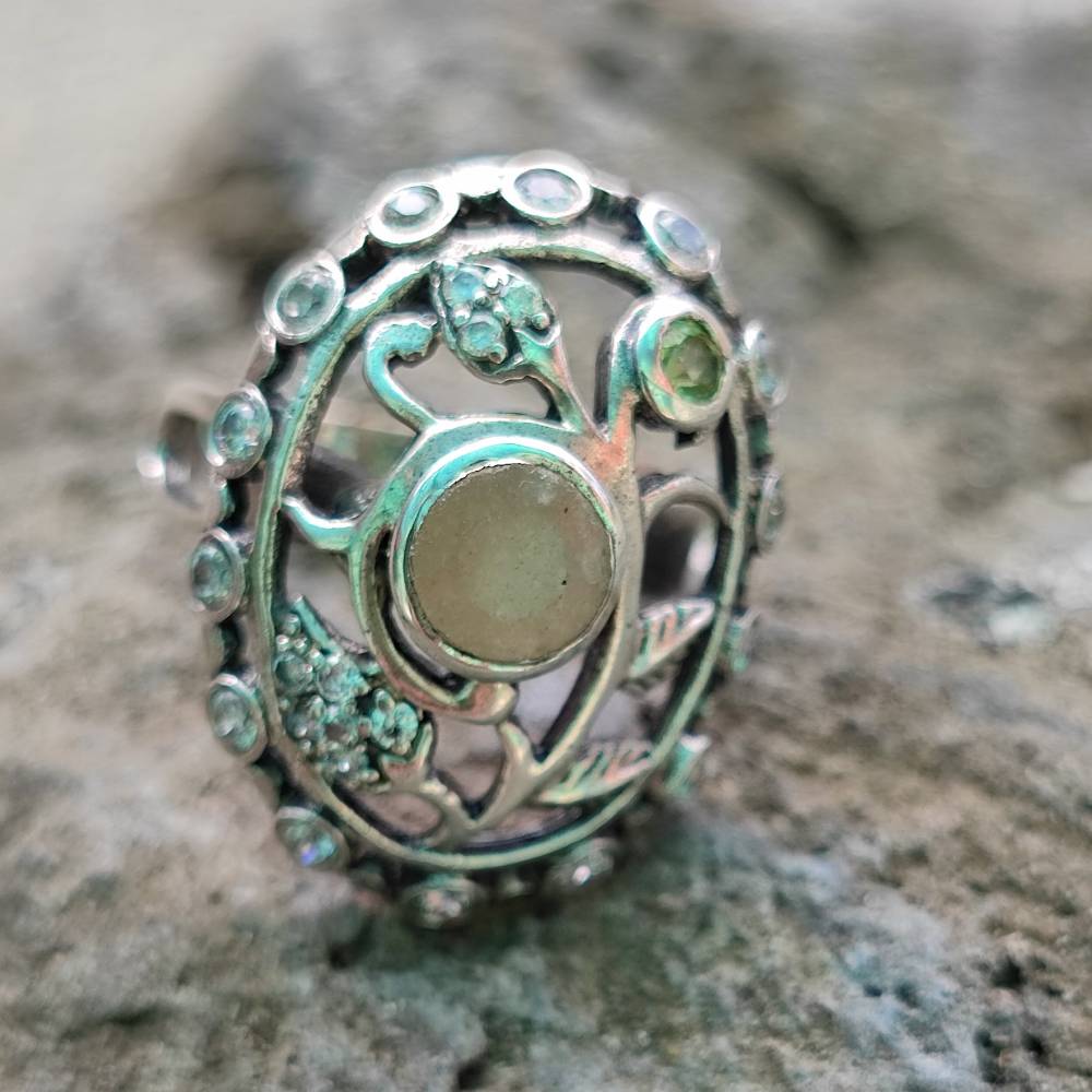 Anello in argento 925 con pietra - KHARA