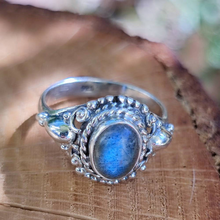Anello con pietra in argento 925 - KAMBOJ