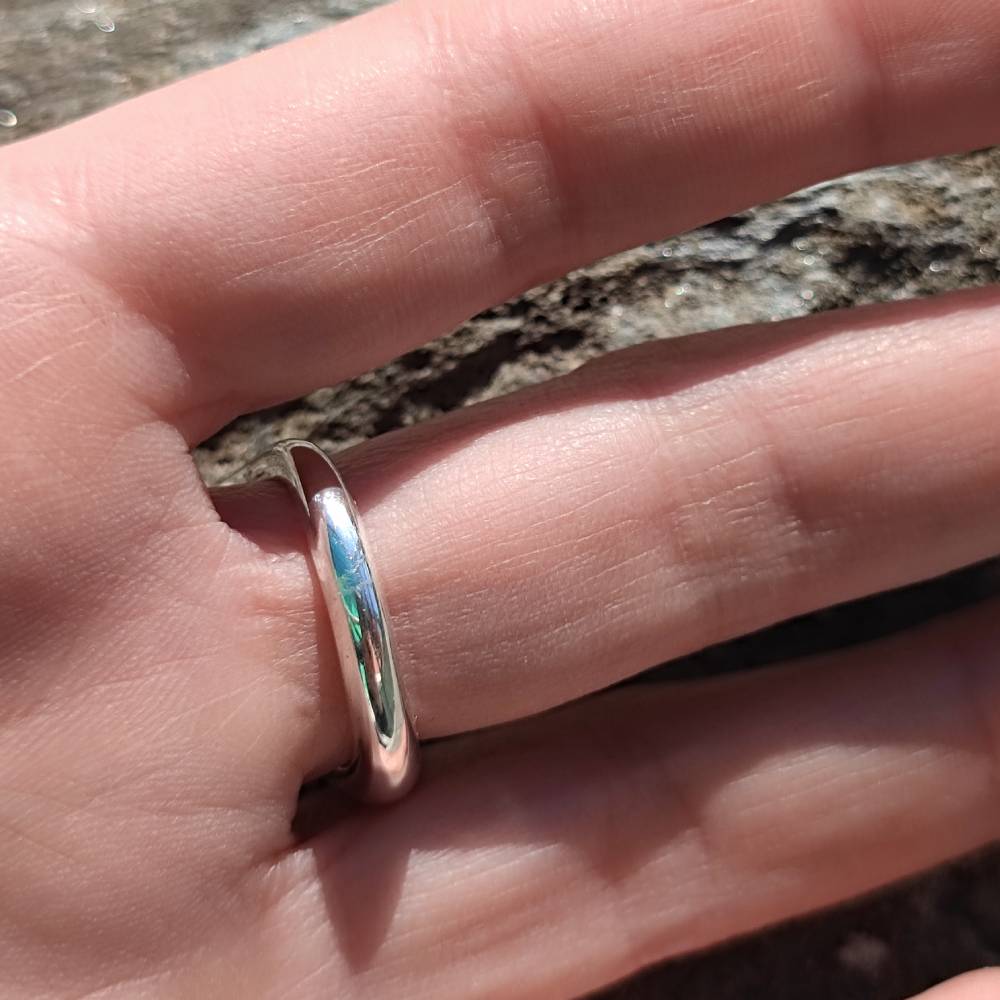 Anello in argento 925 artigianale con pietra - MARVAL