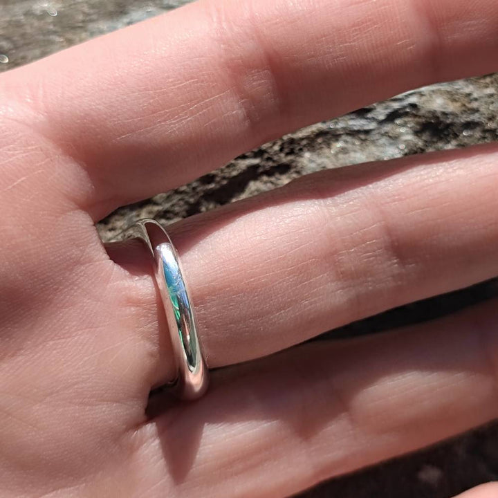 Anello in argento 925 artigianale con pietra - MARVAL