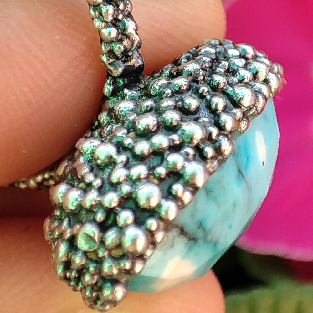 Anello artigianale con pietra in argento 925 - NIMAAJ