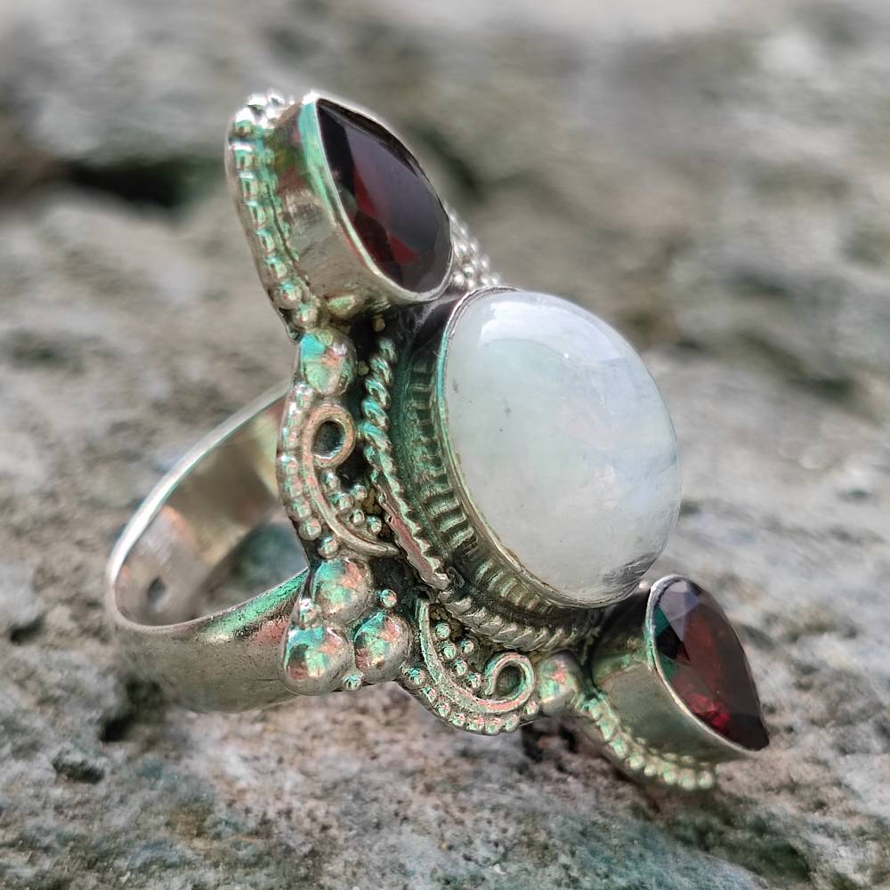 Anello in argento 925 con pietra - SHIMLA