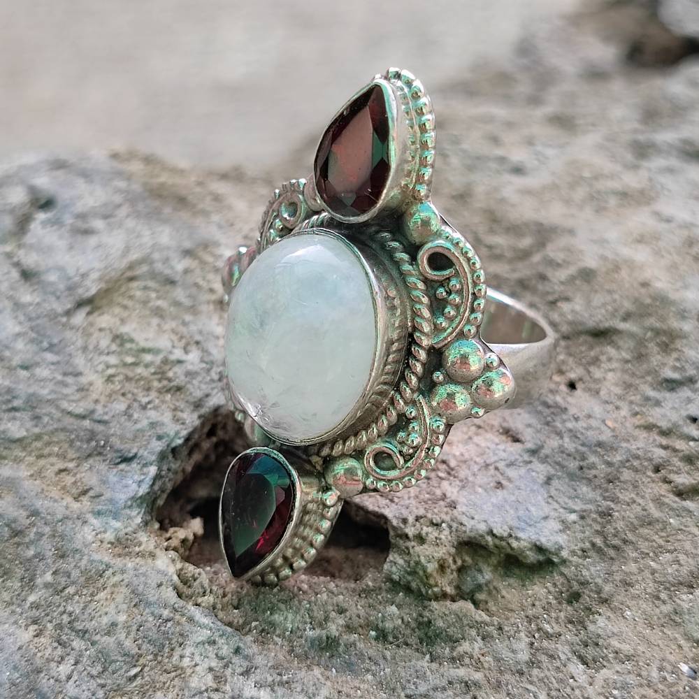 Anello in argento 925 con pietra - SHIMLA