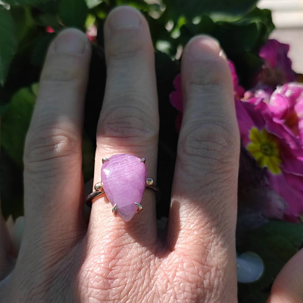 ANELLO artigianale in argento 925 con pietra - SHYAMSAR