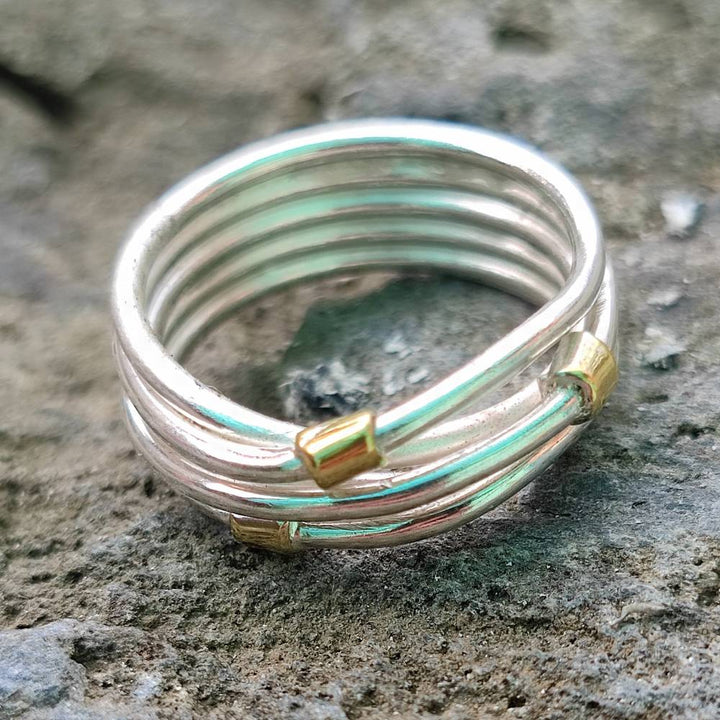 Anello etnico in argento 925 - RAMDEVRA