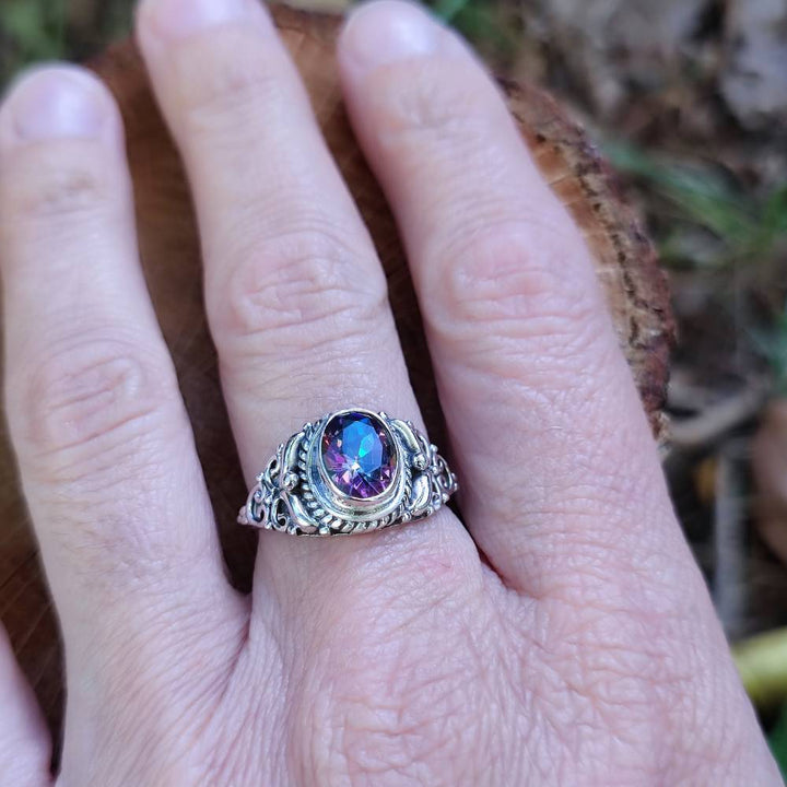 Anello con pietra in argento 925 - PAMBLOI