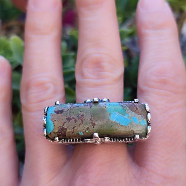Anello artigianale con pietra in argento 925 - TILAIMAL
