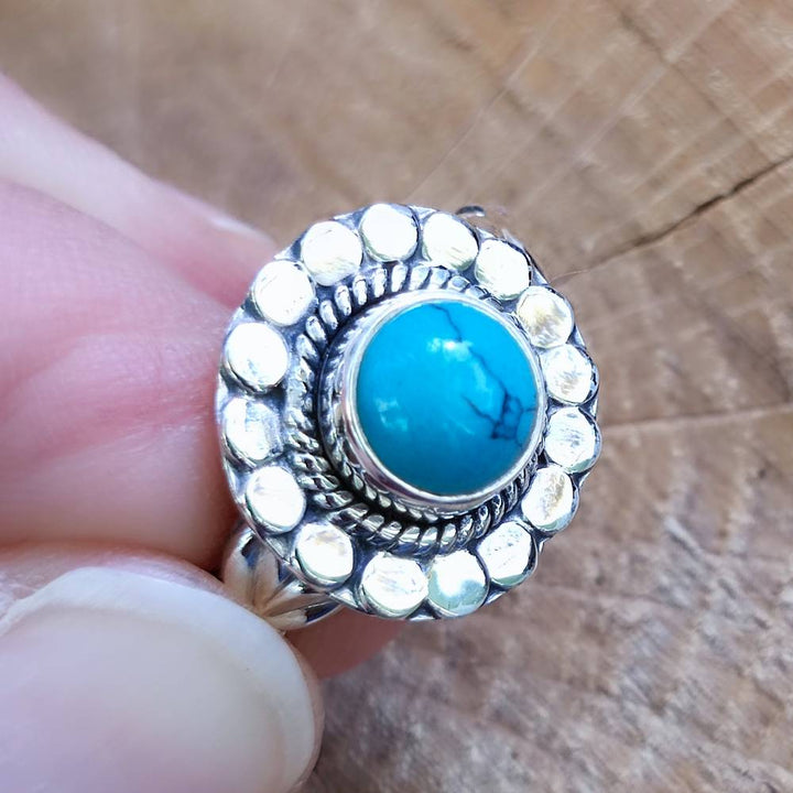 Anello con pietra in argento 925 - BAMALOI